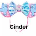 Cinder Mouse Ears | Multiple Styles | Theme Park Merch | Character Ears Headband | Mouse Ears Dress Up Theme Park Accessories