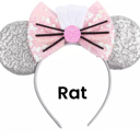 Rat Mouse Ears | Multiple Styles | Theme Park Merch | Character Ears Headband | Mouse Ears Dress Up Theme Park Accessories