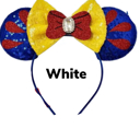 White Mouse Ears | Multiple Styles | Theme Park Merch | Character Ears Headband | Mouse Ears Dress Up Theme Park Accessories