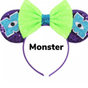 Monster Mouse Ears | Multiple Styles | Theme Park Merch | Character Ears Headband | Mouse Ears Dress Up Theme Park Accessories