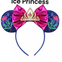 Ice Princess Mouse Ears | Multiple Styles | Theme Park Merch | Character Ears Headband | Mouse Ears Dress Up Theme Park Accessories