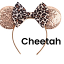 Cheetah Mouse Ears | Multiple Styles | Theme Park Merch | Character Ears Headband | Mouse Ears Dress Up Theme Park Accessories