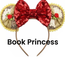 Book Princess Mouse Ears | Multiple Styles | Theme Park Merch | Character Ears Headband | Mouse Ears Dress Up Theme Park Accessories