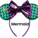 Mermaid Mouse Ears | Multiple Styles | Theme Park Merch | Character Ears Headband | Mouse Ears Dress Up Theme Park Accessories