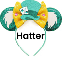 Hatter Mouse Ears | Multiple Styles | Theme Park Merch | Character Ears Headband | Mouse Ears Dress Up Theme Park Accessories