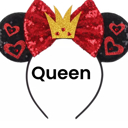 Queen Mouse Ears | Multiple Styles | Theme Park Merch | Character Ears Headband | Mouse Ears Dress Up Theme Park Accessories