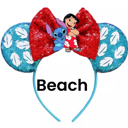 Beach Mouse Ears | Multiple Styles | Theme Park Merch | Character Ears Headband | Mouse Ears Dress Up Theme Park Accessories