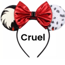 Cruel Mouse Ears | Multiple Styles | Theme Park Merch | Character Ears Headband | Mouse Ears Dress Up Theme Park Accessories