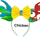 Chicken Mouse Ears | Multiple Styles | Theme Park Merch | Character Ears Headband | Mouse Ears Dress Up Theme Park Accessories
