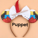 Puppet Mouse Ears | Multiple Styles | Theme Park Merch | Character Ears Headband | Mouse Ears Dress Up Theme Park Accessories