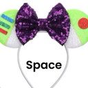 Space Mouse Ears | Multiple Styles | Theme Park Merch | Character Ears Headband | Mouse Ears Dress Up Theme Park Accessories