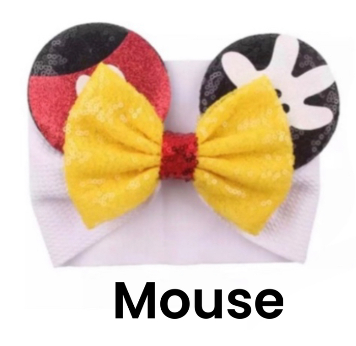 Mouse Ears | Character Ears | Theme Park Merch | Theme Park Apparel | Infant Wrap | Headband Ears Mouse Ears 