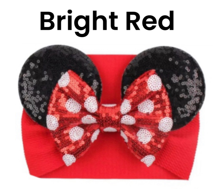 Mouse Ears | Character Ears | Theme Park Merch | Theme Park Apparel | Infant Wrap | Headband Ears Mouse Ears 
