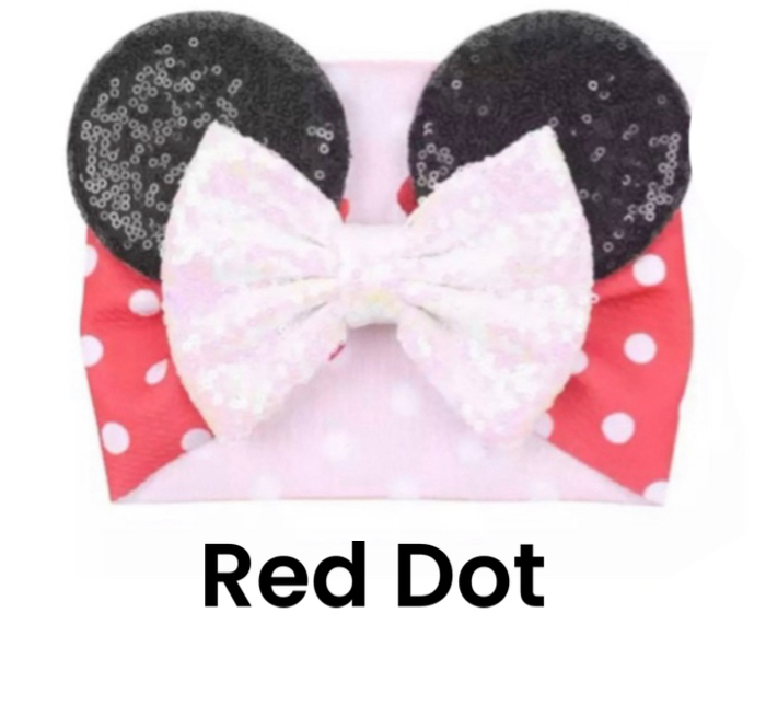 Mouse Ears | Character Ears | Theme Park Merch | Theme Park Apparel | Infant Wrap | Headband Ears Mouse Ears 