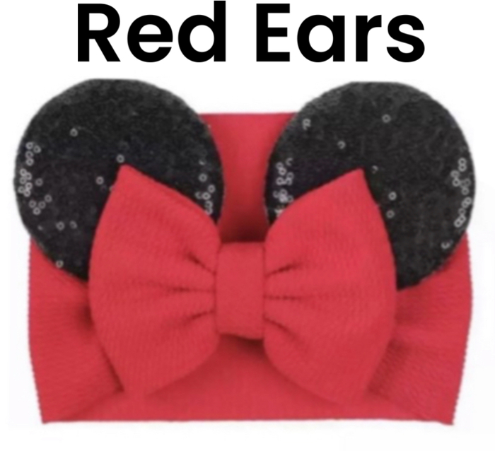 Mouse Ears | Character Ears | Theme Park Merch | Theme Park Apparel | Infant Wrap | Headband Ears Mouse Ears 