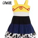 Cowgirl 4 Theme Park Dress | Multiple Styles | Toy Character Dress | Play Dress | Costume | Theme Park Merch | Kids Dresses Dress Up Pretend Play