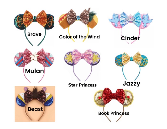 Mouse Ears | Multiple Styles | Theme Park Merch | Character Ears Headband | Mouse Ears Dress Up Theme Park Accessories