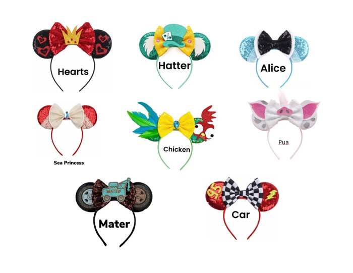 Mouse Ears | Multiple Styles | Theme Park Merch | Character Ears Headband | Mouse Ears Dress Up Theme Park Accessories