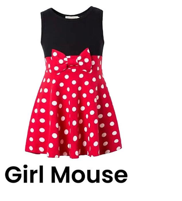 Theme Park Dress | Mouse Character Dress | Play Dress | Costume | Theme Park Merch | Kids Dresses Dress Up Pretend Play