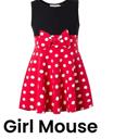  Theme Park Dress | Mouse Character Dress | Play Dress | Costume | Theme Park Merch | Kids Dresses Dress Up Pretend Play