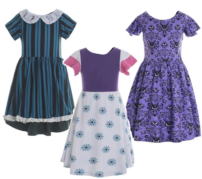 Theme Park Dress | Multiple Styles | Haunted Character Dress | Play Dress | Theme Park Merch | Costume Kids Dresses | Dress Up Pretend Play