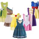  Theme Park Dress | Multiple Styles | Princess Character Dress | Play Dress | Costume | Theme Park Merch |Kids Dresses Dress Up Pretend Play