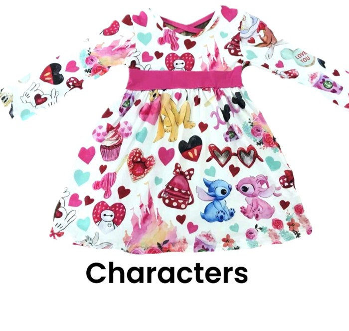 Winter Sale| Valentines Day Dress | Valentines Day Dresses Kids Dress Play Dress Character Dress