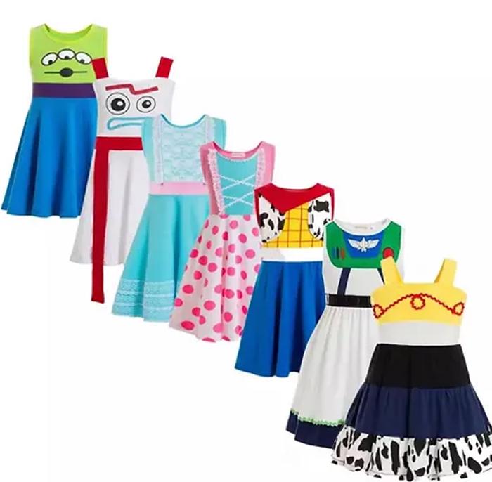 Theme Park Dress | Multiple Styles | Toy Character Dress | Play Dress | Costume | Theme Park Merch | Kids Dresses Dress Up Pretend Play