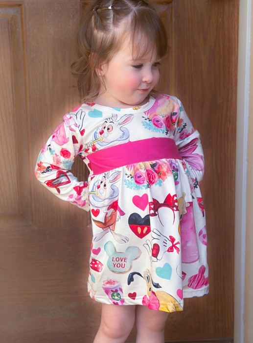 Winter Sale| Valentines Day Dress | Valentines Day Dresses Kids Dress Play Dress Character Dress