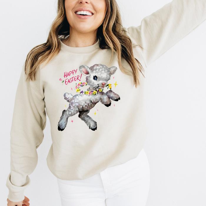 Vintage Inspired Easter Spring Tees and Sweatshirts