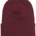 Maroon Purple Custom Personalized Patch Beanie