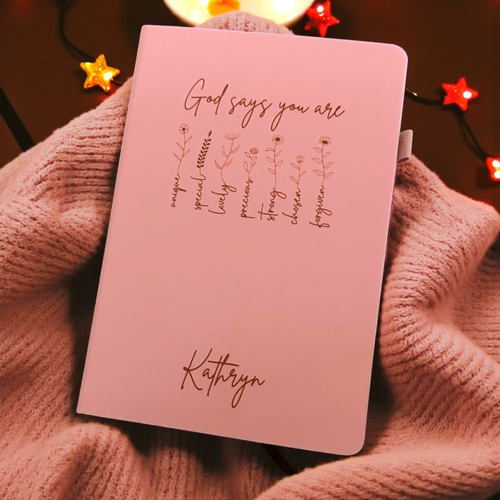 Personalized Prayer Journal for Women - Prayer notebook - Bible Study Notebook
