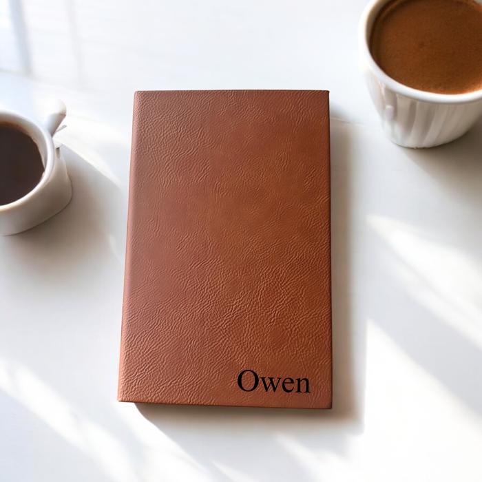 Personalized Journal  -  Custom Name Notebook - Choose from 5 different fonts! 