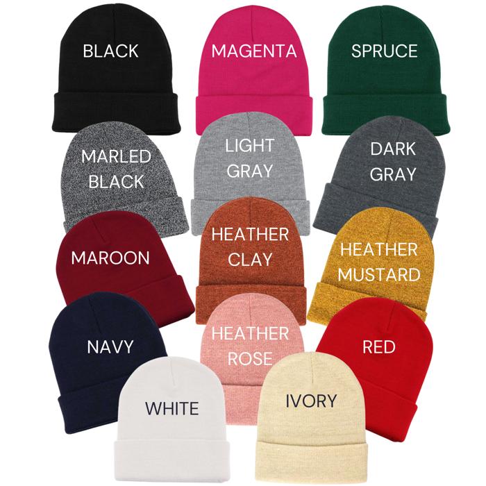 Custom Personalized Patch Beanie