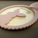  Scalloped Easter Egg Basket Tag