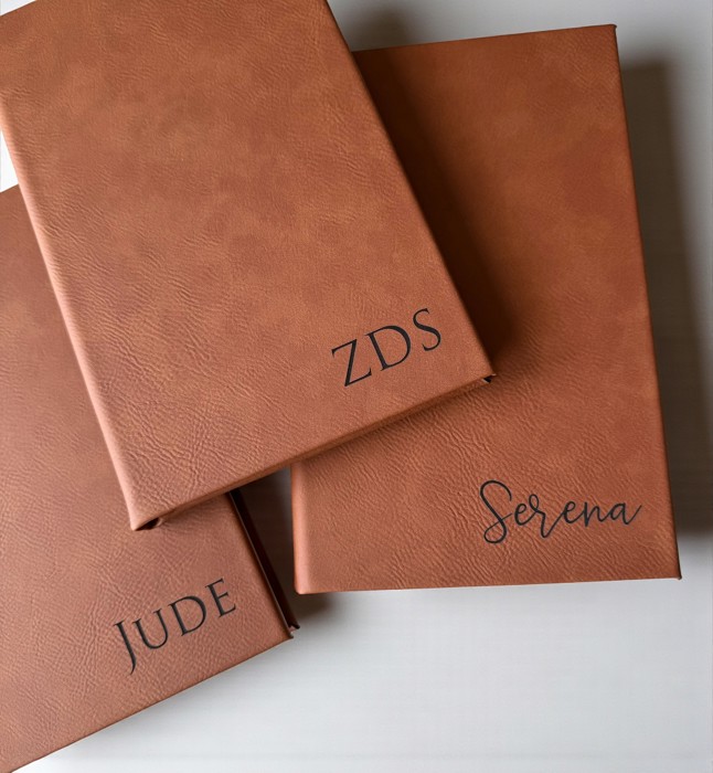 Personalized Journal  -  Custom Name Notebook - Choose from 5 different fonts! 