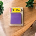  Personalized Teacher Sticky Note Holder
