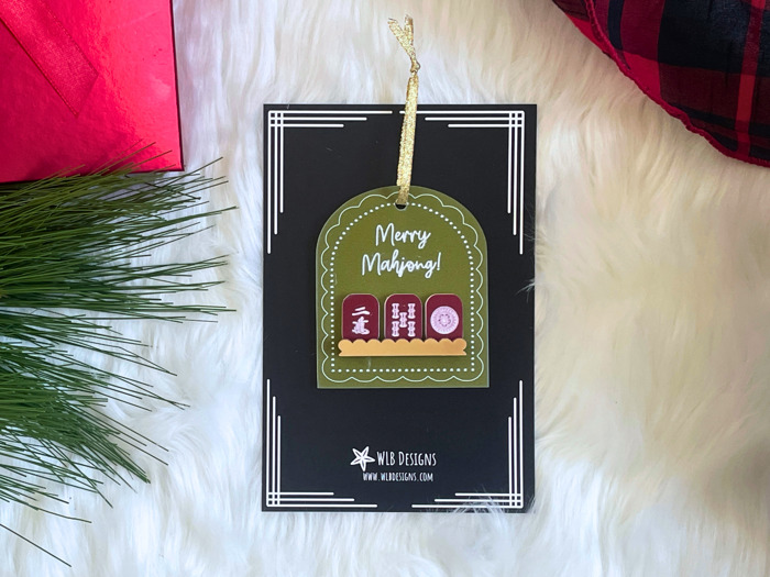 Merry Mahjong Christmas Ornament