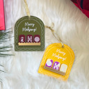 Yellow Merry Mahjong Christmas Ornament