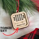  Voice Recorder Personalized Christmas Ornament, Holiday Memory Gift
