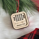  Voice Recorder Personalized Christmas Ornament, Holiday Memory Gift