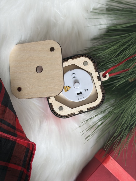 Voice Recorder Personalized Christmas Ornament, Holiday Memory Gift