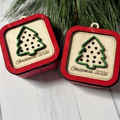 Voice Recorder Personalized Christmas Ornament, Holiday Memory Gift