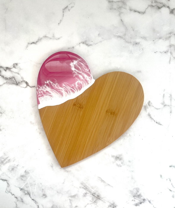 Mother's Day Pink Charcuterie Board, Moms Day Cheese Board Gift