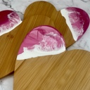  Mother's Day Pink Charcuterie Board, Moms Day Cheese Board Gift