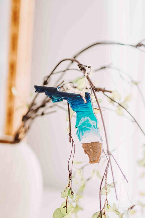 Florida Beach Christmas Ornament