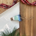 Vermont State Shaped Beach Theme Christmas Ornament