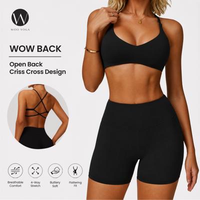 WOO YOGA Criss Cross Sports Bra