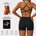 WOO YOGA Criss Cross Sports Bra