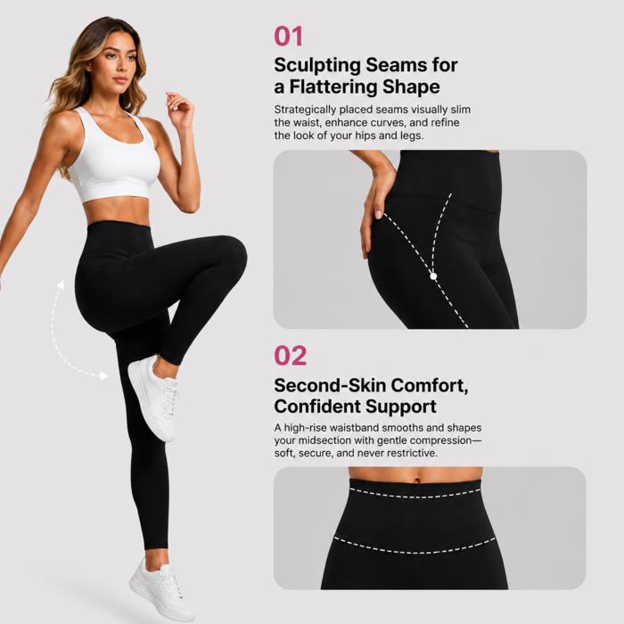 WOO YOGA High Waist Built-In Underwear Legging